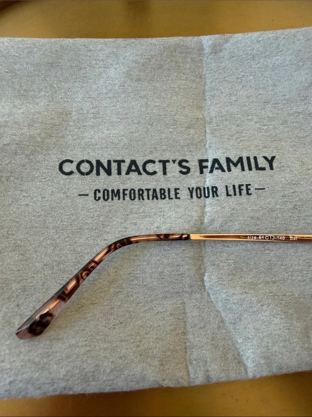 Drunk monster Rose Gold Metal Aviator Sunglasses with Brown Lenses 61口